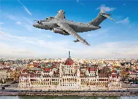 KC-390 airplane of the Hungarian Air Force