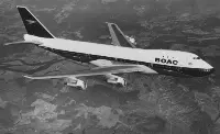 B-747 in the British Overseas Airways Corporation (BOAC) livery