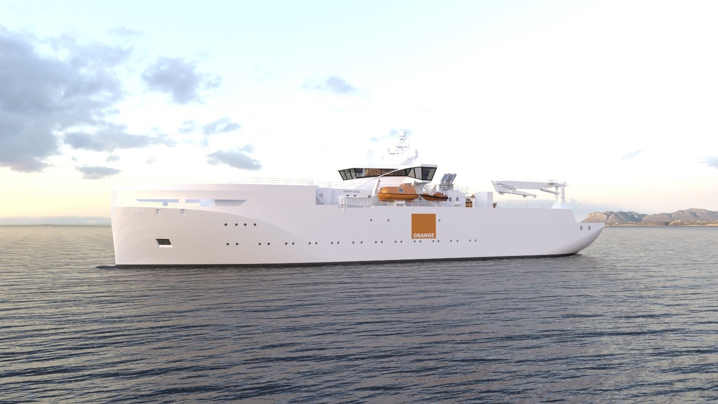 Vard (Fincantieri) progetterà una nave per riparazione cavi per società francese Orange Marine