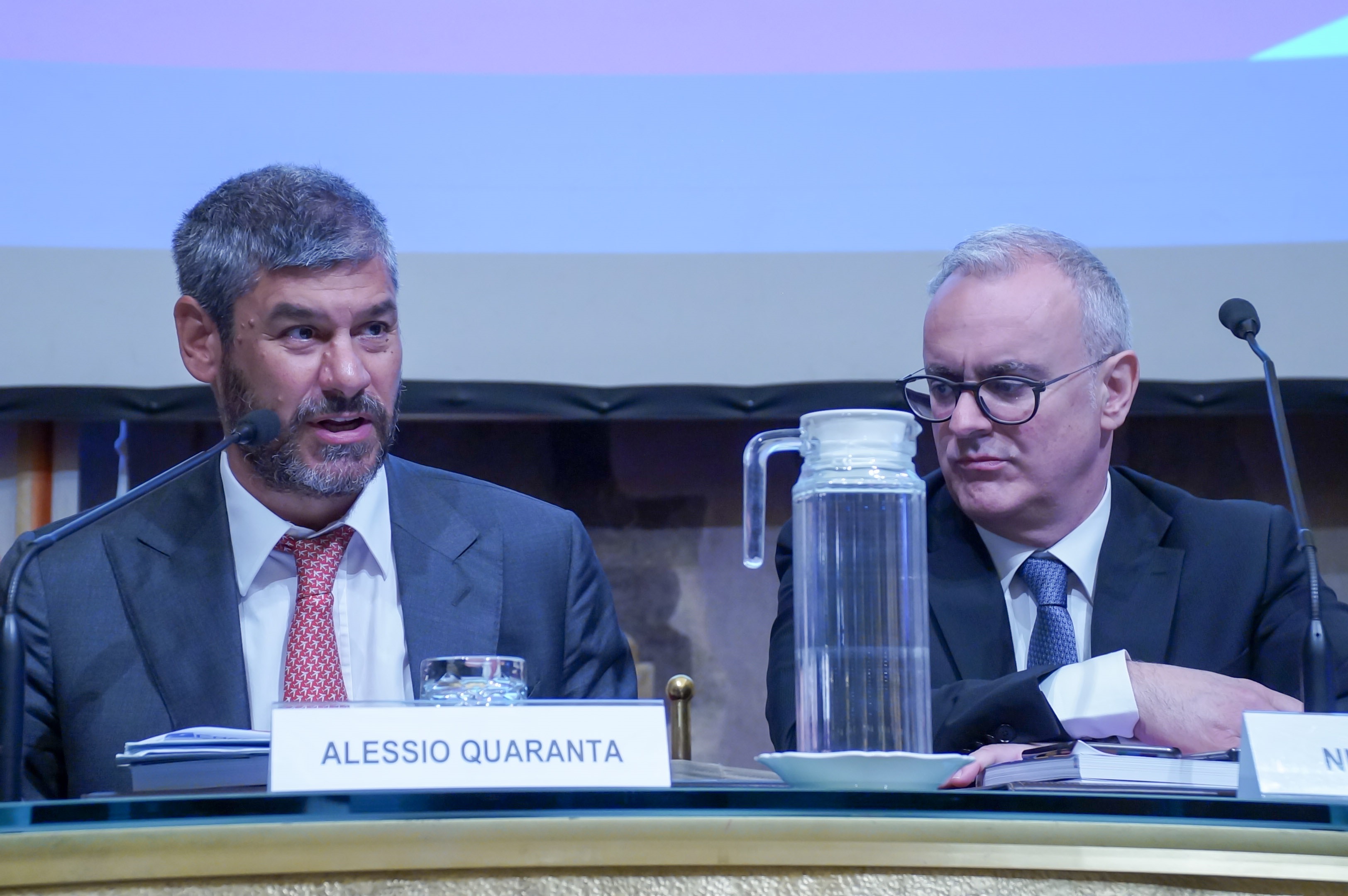 Alessio Quaranta, director general of ENAC and Nicola Zaccheo, president of the Italian Civil Aviation Authority