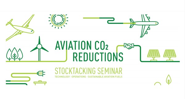 Logo of Icao Stocktaking Seminar on aviation in-sector CO2 emissions reductions in September 2020