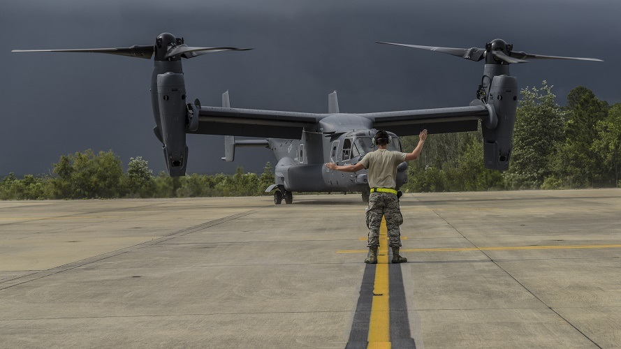 The Bell Boeing V-22 Osprey program marks a production milestone with a CV-22 delivery to US Air Force Special Operations Command