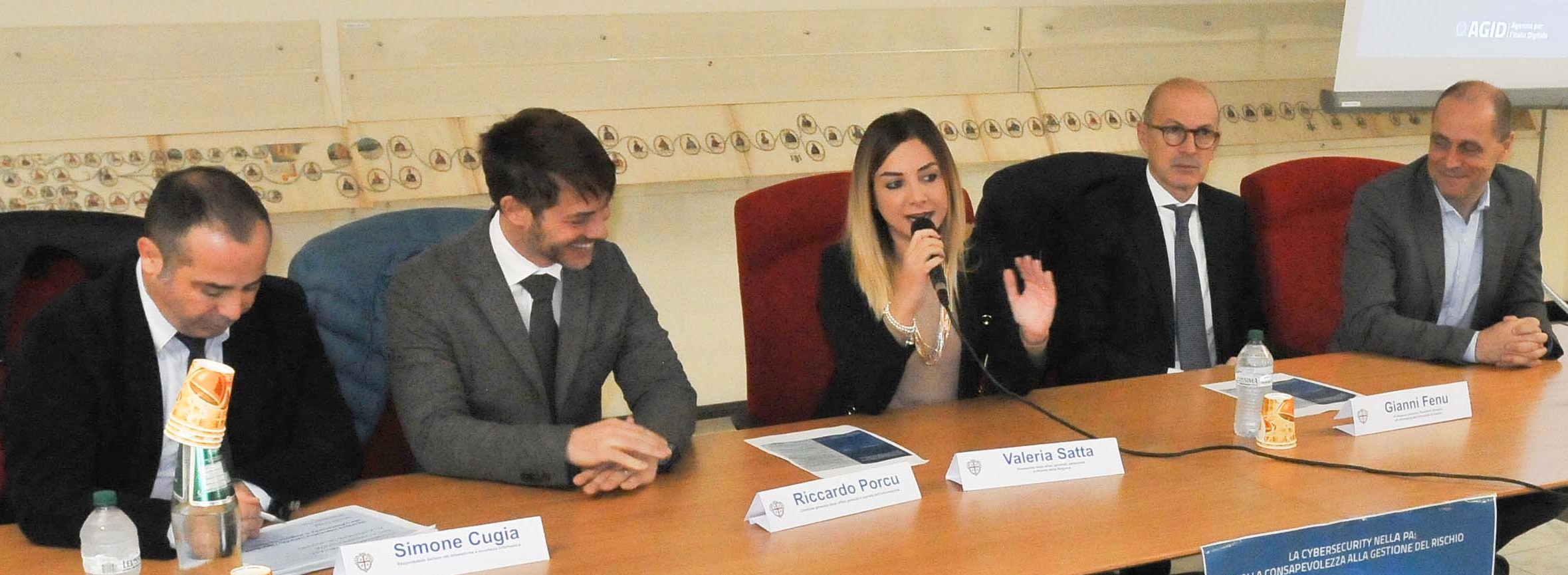 Regione Sardegna: assessore regionale degli Affari generali, Valeria Satta, durante incontro su cybersecurity