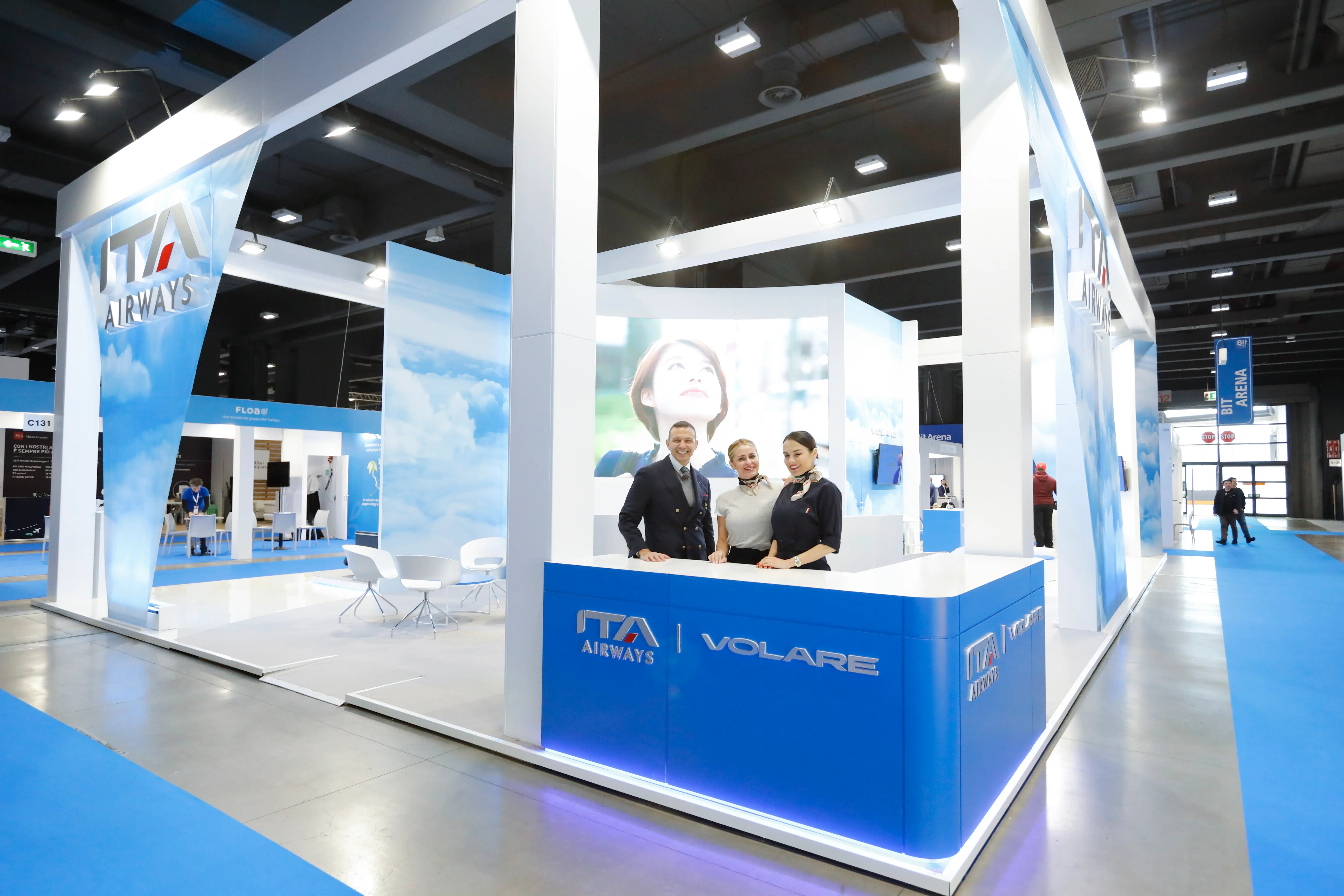 Stand ITA Airways and Volare programme at Bit from February 12-14, 2023 in Milan