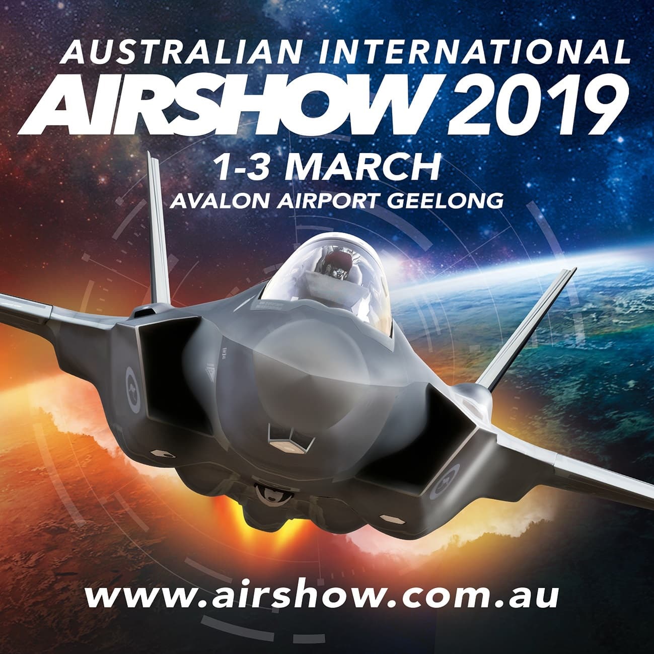 Logo di "Australian International Airshow and Aerospace and Defence Exposition" in Avalon, Australia (26 febbraio-3 marzo 2019)