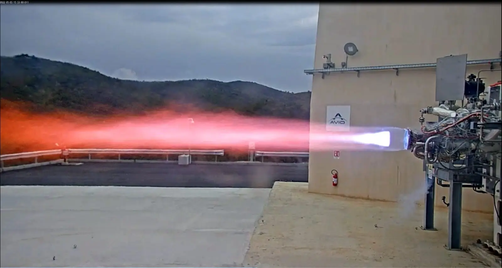 AVIO: the new M10 oxygen/methane engine for Vega E tested yesterday at industry's new Space Propulsion Test Facility (SPTF) at the Salto di Quirra range in Sardinia