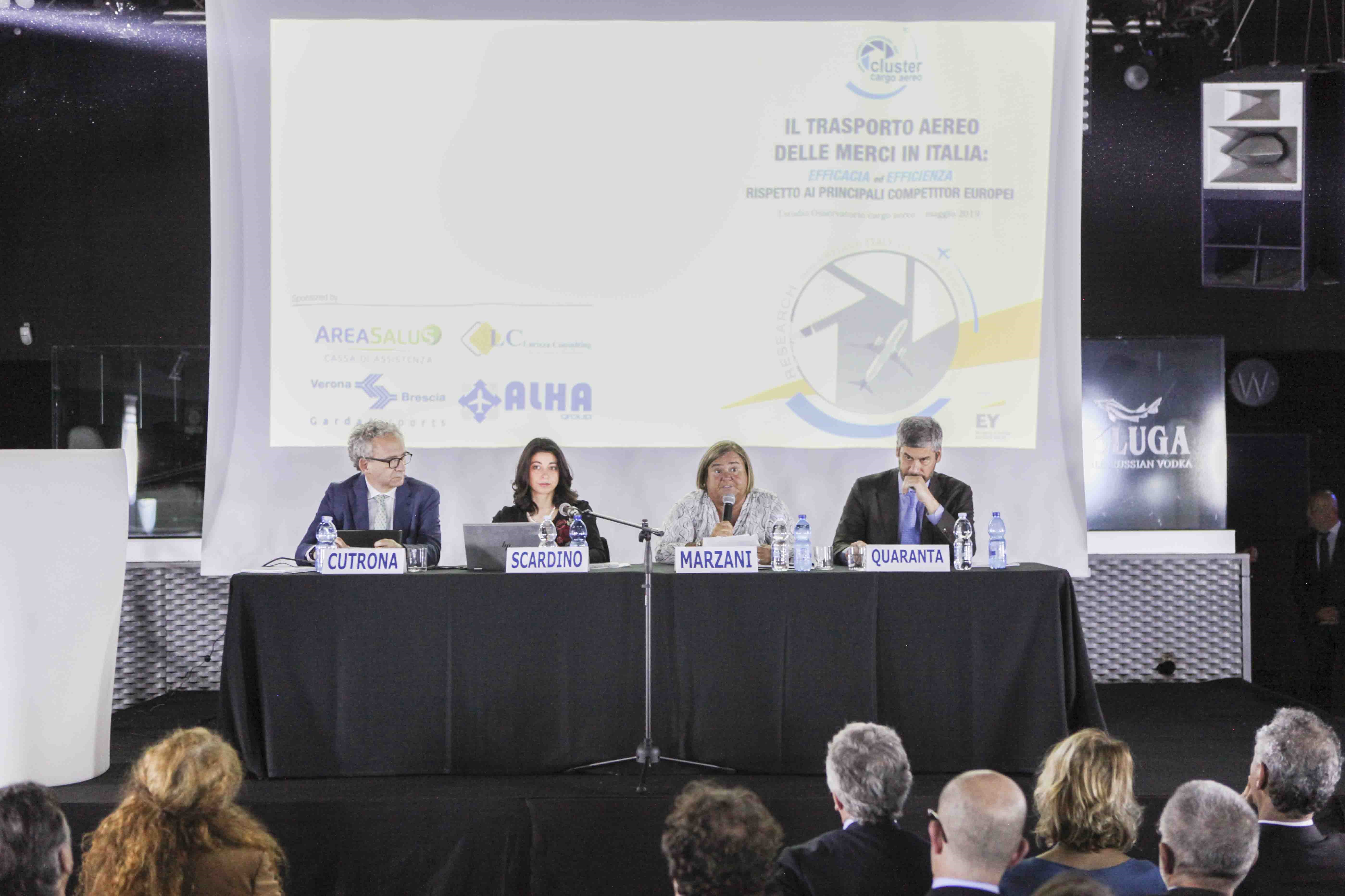 Milano, 21 maggio 2019, convegno “Osservatorio cargo aereo: diamo i numeri”, Anama (Associazione nazionale agenti merci aeree) ed il Cluster cargo aereo