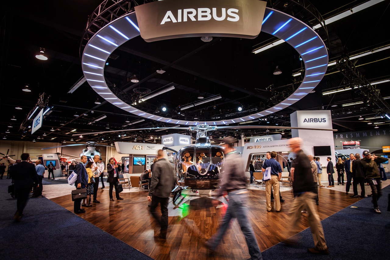 Airbus Helicopters booth at "Heli-Expo 2020" (January 28-30, in Anaheim, California, USA)