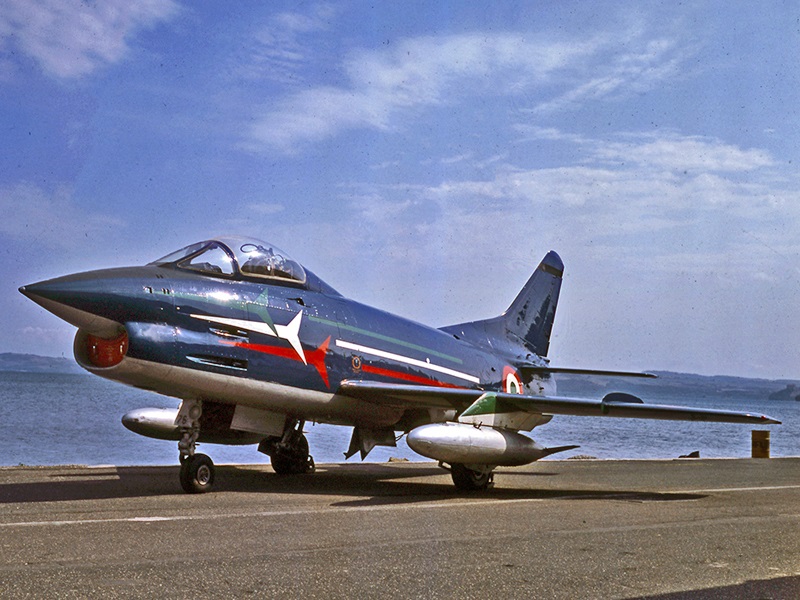 G-91 Italian PAN "Pony 9" of the 313rd Group AMI “Frecce Tricolori” used also from 2nd Wing in Treviso
