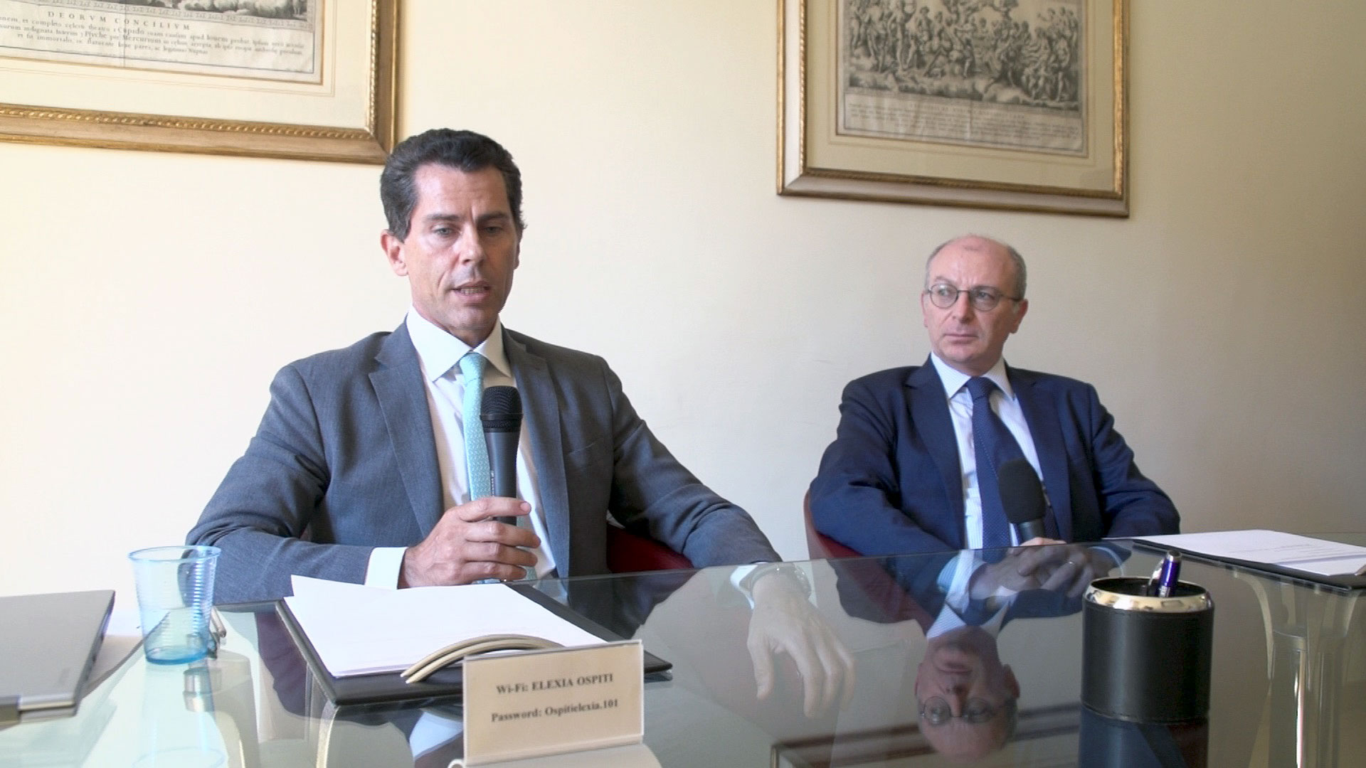 Giorgio Mattarella ed Enrico Mormimo in occasione di un'intervista di AVIONEWS
