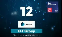 Roma, 21 marzo 2025. Elt Group tra i "Best Workplaces Italia 2025" si posiziona al dodicesimo posto tra le aziende italiane in cui si lavora meglio