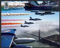 Ultima di copertina calendario AMI 2025, con il volo degli aerei Pan (Pattuglia acrobatica nazionale) "Frecce Tricolori" presentato a Milano il 24 ottobre 2024