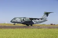 First flight of the KC-390 Millennium aircraft which took place in Gavião Peixoto on February 3rd, 2015, lasted one hour and 25 minutes