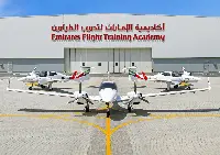 Aerei DA-42, parte della flotta di Efta (Emirates Flight Training Academy)