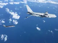 KC-767A refuelling F-35 aircraft
