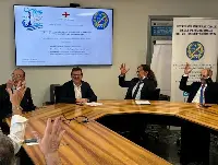 Genova, 25 settembre 2024. Aeroporto di Genova ed Ens, insieme per l'inclusione e l'accessibilità alle persone sorde ed ipoudenti allo scalo "Cristoforo Colombo" in occasione della Giornata mondiale dei sordi