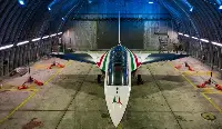 Istrana (Treviso), 12 settembre 2024. Presentazione aereo M-346 (T-346A) come nuovo velivolo che andrà a sostituire, nei prossimi anni, l’MB-339 Pan, e la livrea appositamente disegnata dai designer Pininfarina