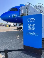 Aereo A-320neo di ITA Airways con la particolare livrea dedicata al centenario AMI in mostra alla cerimonia svoltasi a Pratica di Mare dal 16 al 18 giugno 2023