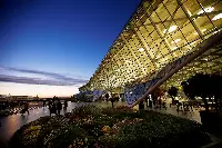 Exterior of T1 of the Heydar Aliyev International Airport, in Baku, Azerbaijan